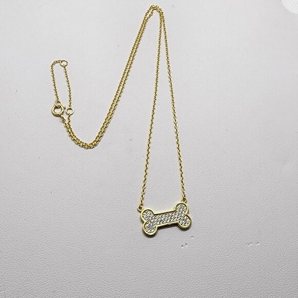 Brand New Sterling Silver 925 Dog Bone Necklace - Picture 5 of 5